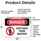 Signmission Keep Away From Machine Danger Sign, Vinyl Decal, 10in W x 7in L, 2PK OS-2PACK-DS-D-710-L-1379 - alternate 3